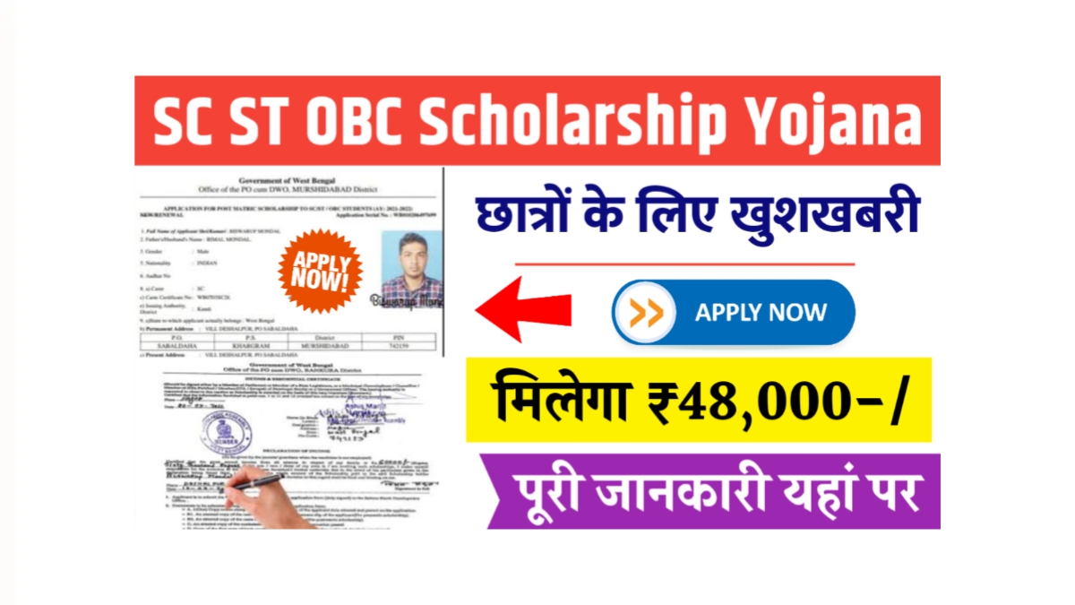 SC ST OBC Scholarship Yojana 2025