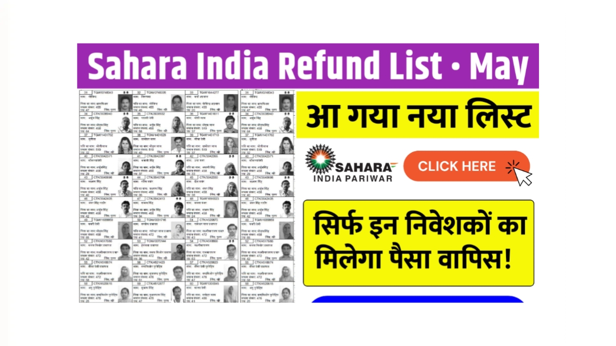 Sahara India Refund List May 2025